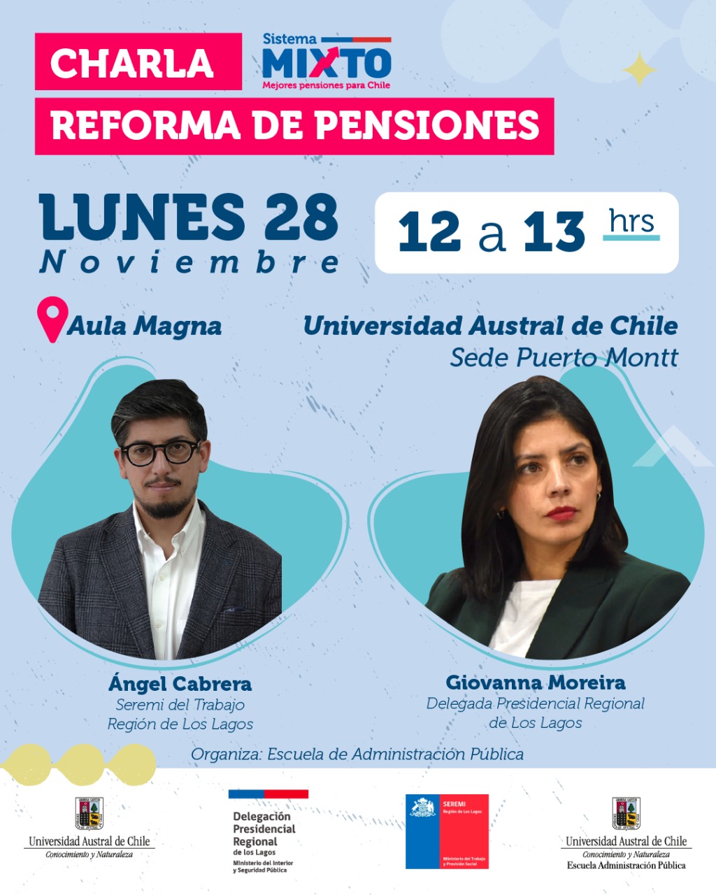 Charla reforma de pensiones