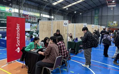 Salmoneras, banca y sector público participaron en Feria Laboral UACh que conectó a estudiantes con oportunidades de empleo