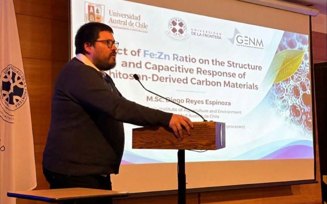 Académico del Instituto de Acuicultura y Medio Ambiente UACh expuso sobre el efecto de metales en la estructura de carbones derivados de quitosano